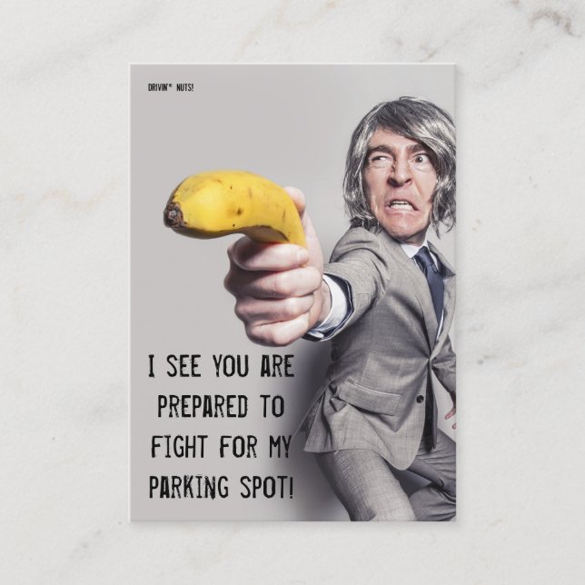 Tarjeta De Visita Funny Bad Parking Note (Anverso)