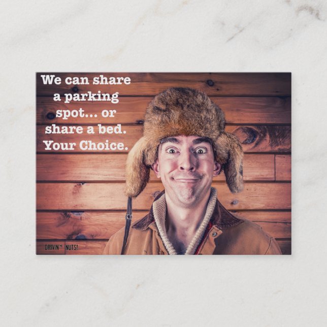 Tarjeta De Visita Funny Bad Parking Note (Anverso)