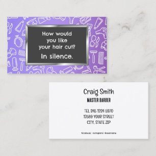 Tarjeta De Visita Funny 💇 Barber