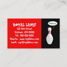 Tarjeta De Visita Funny Bowling Alley