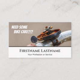 Tarjeta De Visita Funny campana de bicicleta oxidada para las tienda