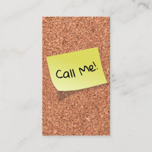 Tarjeta De Visita FUNNY Cork Board con texto de Personalizable al pu