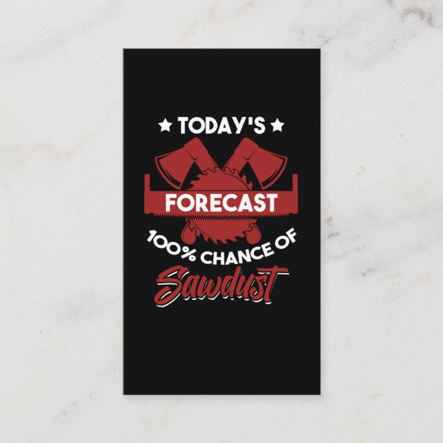 Tarjeta De Visita Funny Craftsman Woodworker Carpenter Father (Anverso)