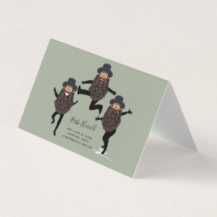 Tarjeta De Visita FUNNY Dancing RABBI personalizado con texto