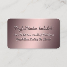 Tarjeta De Visita Funny Flirting Business Card