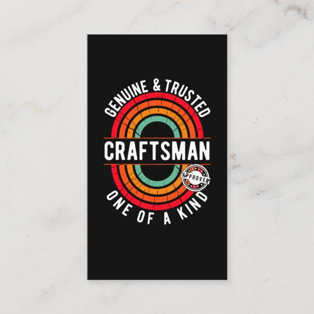 Tarjeta De Visita Funny Handyman, el dibujante papá (Anverso)