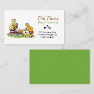 Tarjeta De Visita Funny Personalizado Mascota Dog Grooming Service C