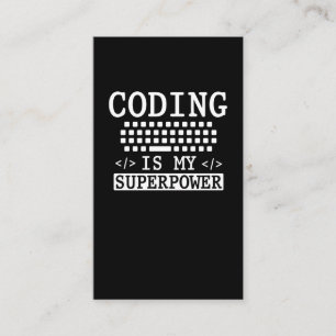 Tarjeta De Visita Funny Programador Informático Coder