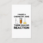 Tarjeta De Visita Funny Science lover chemistry chiste<br><div class="desc">Chiste de química científica divertida</div>