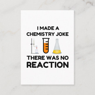 Tarjeta De Visita Funny Science lover chemistry chiste