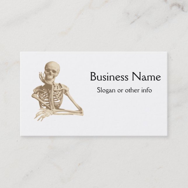 Tarjeta De Visita Funny Skeleton (Anverso)