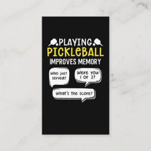Tarjeta De Visita Funny Sports Pickleball Player