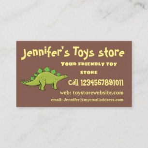 Tarjeta De Visita Funny stegosaurus dinosaur personalizado