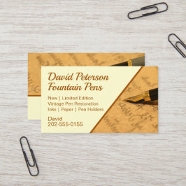 Tarjeta De Visita Funtain Pen Stationery Provider