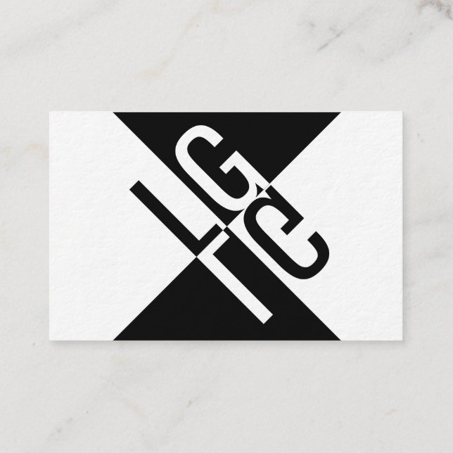 Tarjeta De Visita Für Herren mit Anspruch und Schwarzen Ideen (Reverso)