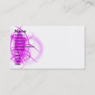Tarjeta De Visita Fushsia resplandece