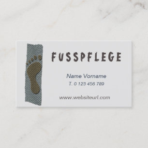 Tarjeta De Visita fußpflege