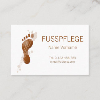Tarjeta De Visita Fusspflege