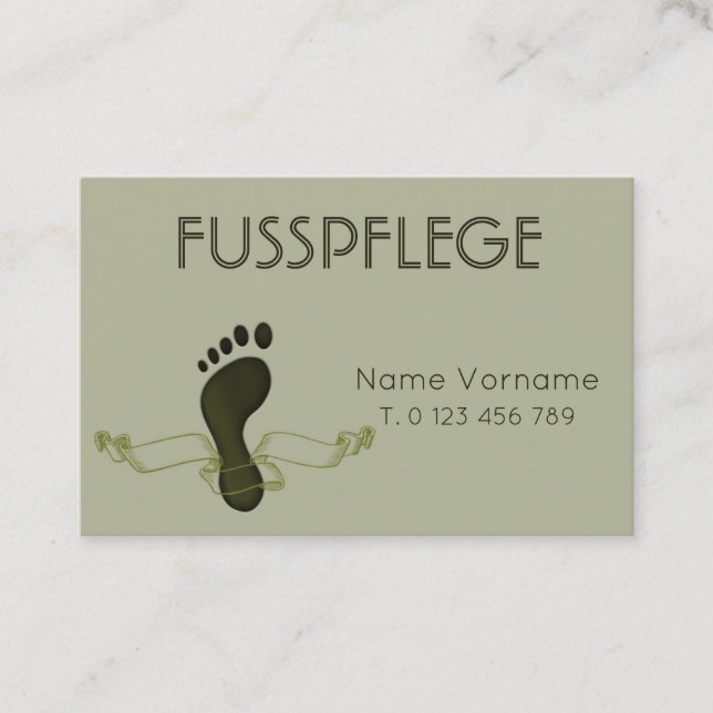Tarjeta De Visita fusspflege cuidado pie (Anverso)