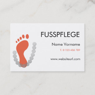 Tarjeta De Visita fusspflege cuidado pie