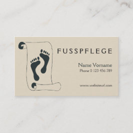 Tarjeta De Visita fusspflege cuidado pie
