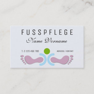 Tarjeta De Visita fusspflege cuidado pie