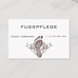 Tarjeta De Visita fusspflege cuidado pie