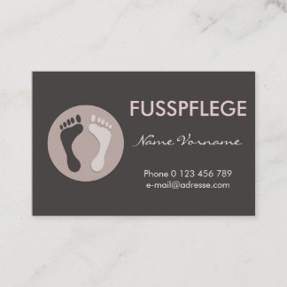 Tarjeta De Visita fusspflege cuidado pie