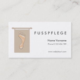 Tarjeta De Visita fusspflege cuidado pie
