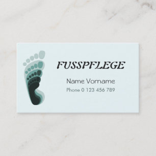 Tarjeta De Visita fusspflege cuidado pie