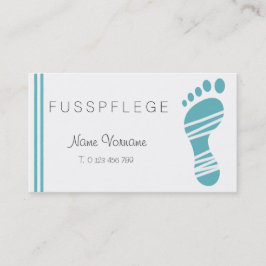 Tarjeta De Visita fußpflege cuidado pie