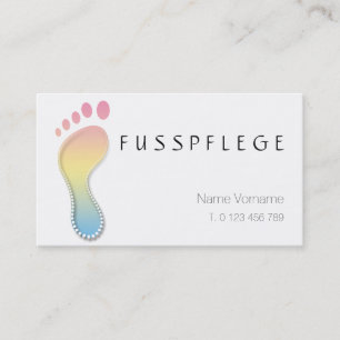 Tarjeta De Visita fußpflege cuidado pie