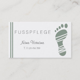 Tarjeta De Visita fußpflege cuidado pie