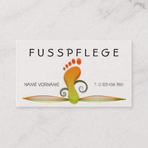 Tarjeta De Visita fusspflege cuidado pie