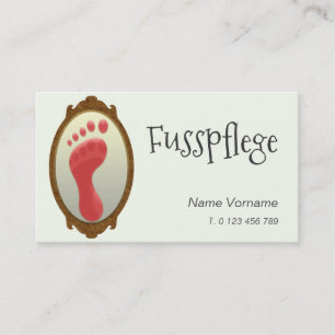 Tarjeta De Visita fußpflege cuidado pie