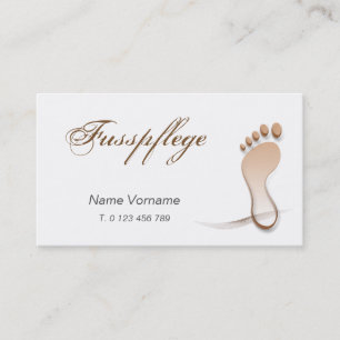 Tarjeta De Visita fußpflege cuidado pie