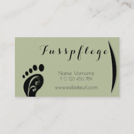 Tarjeta De Visita fusspflege cuidado pie