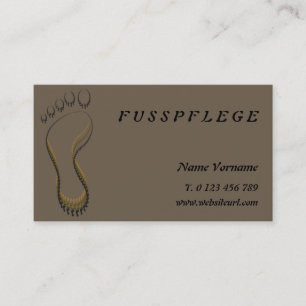 Tarjeta De Visita fusspflege cuidado pie