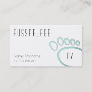Tarjeta De Visita fusspflege cuidado pie