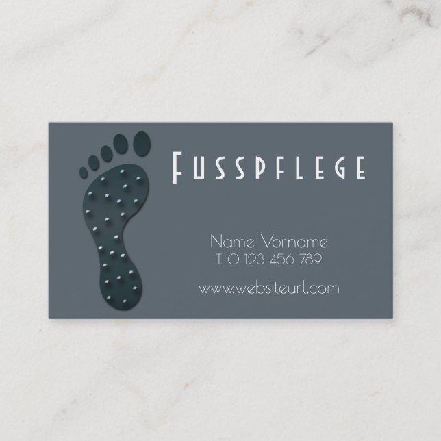 Tarjeta De Visita fusspflege cuidado pie (Anverso)