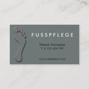 Tarjeta De Visita fusspflege cuidado pie