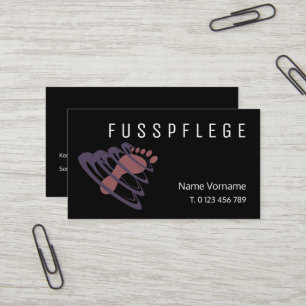 Tarjeta De Visita fußpflege cuidado pie