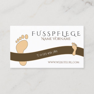 Tarjeta De Visita fußpflege cuidado pie