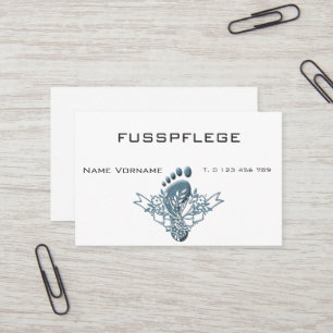 Tarjeta De Visita fusspflege cuidado pie