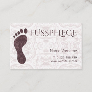 Tarjeta De Visita fusspflege cuidado pie