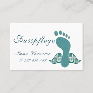 Tarjeta De Visita Fusspflege Podologe