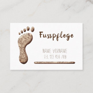 Tarjeta De Visita Fusspflege Podologe