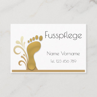 Tarjeta De Visita Fußpflege - Podologie