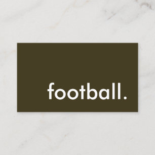 Tarjeta De Visita fútbol.
