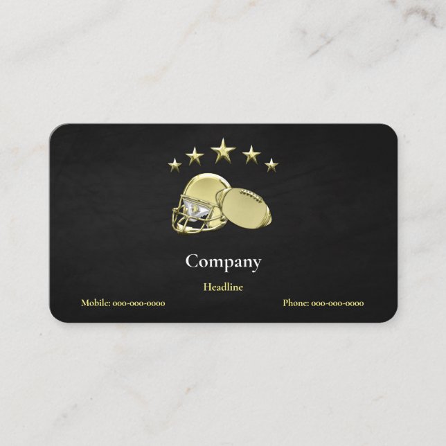 Tarjeta De Visita Fútbol (Anverso)